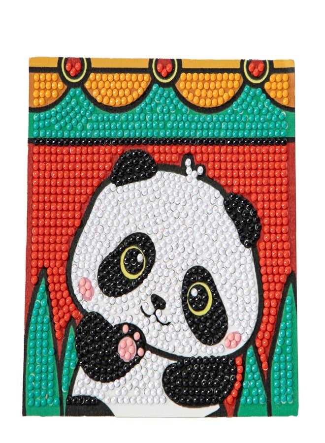 UMAI Diamond Painting Kit (13x13cm) | DIY Craft Kit for Kids 6-12 Age Group | Art and Craft Kit | Craft Materials | Home Decor Items | Indoor Art Kit for Girls Boys | Birthday Gift for Girls- Panda - Image 2